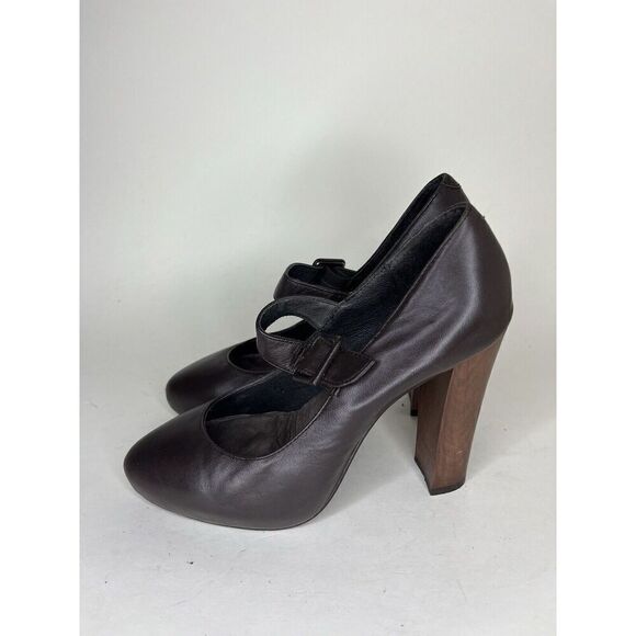 Joie Shoes Pumps Heels Women Size 36 US 6 Brown Leather - Picture 3 of 13